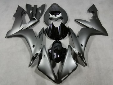 2004-2006 Matte Grey & Gloss Black Yamaha R1 Fairings
