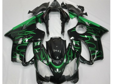 2004-2007 Light Green Flame Honda CBR600 F4i Fairings
