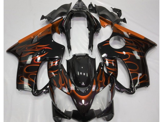 2004-2007 Orange Flame Honda CBR600 F4i Fairings 2004-2007 Orange Flame Honda CBR600 F4i Fairings