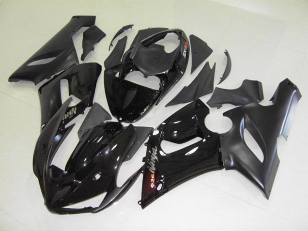 2005-2006 Black Gloss Kawasaki ZX6R Fairings 2005-2006 Black Gloss Kawasaki ZX6R Fairings