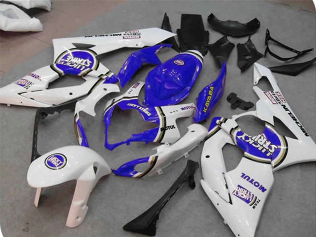2005-2006 Blue Lucky Strike Suzuki GSXR 1000 Fairings 2005-2006 Blue Lucky Strike Suzuki GSXR 1000 Fairings