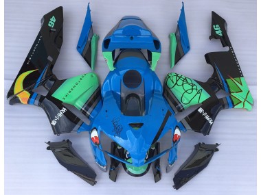 2005-2006 Blue Shark & Green Honda CBR600RR Fairings