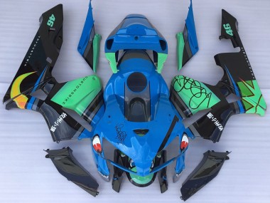 2005-2006 Blue Shark & Green Honda CBR600RR Fairings