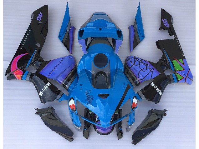 2005-2006 Blue Shark Honda CBR600RR Fairings 2005-2006 Blue Shark Honda CBR600RR Fairings
