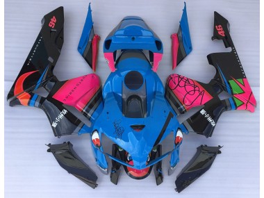 2005-2006 Blue Shark & Pink Honda CBR600RR Fairings
