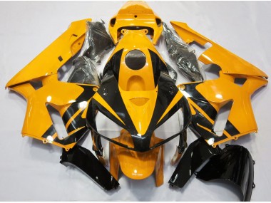 2005-2006 Bright Orange & Gloss Black Design Honda CBR600RR Fairings