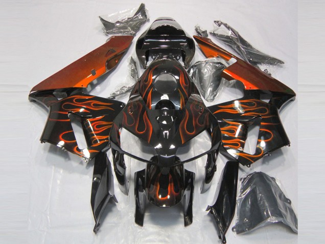 2005-2006 Burnt Orange Flame Honda CBR600RR Fairings 2005-2006 Burnt Orange Flame Honda CBR600RR Fairings
