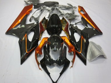 2005-2006 Burnt Orange and Black Suzuki GSXR 1000 Fairings
