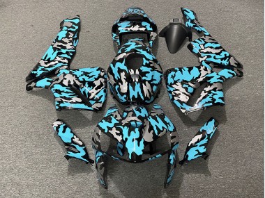 2005-2006 Camo & LIGHT CYAN Honda CBR600RR Fairings