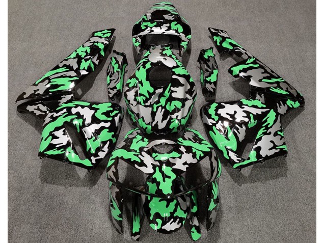 2005-2006 Camo & LIGHT GREEN Honda CBR600RR Fairings