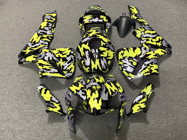 2005-2006 Camo & NEON YELLOW Honda CBR600RR Fairings 2005-2006 Camo & NEON YELLOW Honda CBR600RR Fairings