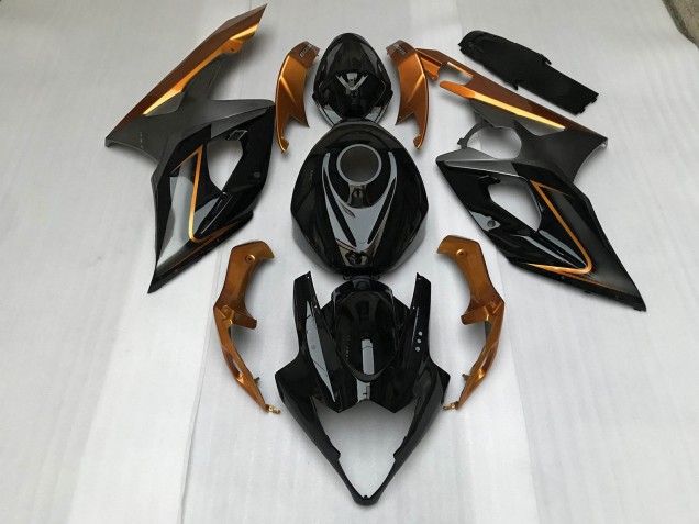 2005-2006 Gloss Black & Bronze Suzuki GSXR 1000 Fairings 2005-2006 Gloss Black & Bronze Suzuki GSXR 1000 Fairings