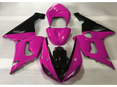 2005-2006 Gloss Pink & Black Kawasaki ZX6R Fairings