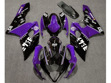 2005-2006 Gloss Purple and Black Custom Suzuki GSXR 1000 Fairings