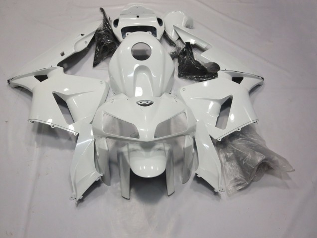 2005-2006 Gloss White Honda CBR600RR Fairings 2005-2006 Gloss White Honda CBR600RR Fairings
