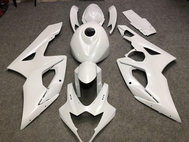 2005-2006 Gloss White Plain Suzuki GSXR 1000 Fairings 2005-2006 Gloss White Plain Suzuki GSXR 1000 Fairings