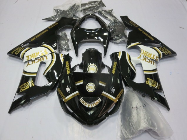2005-2006 Gold LS Kawasaki ZX6R Fairings