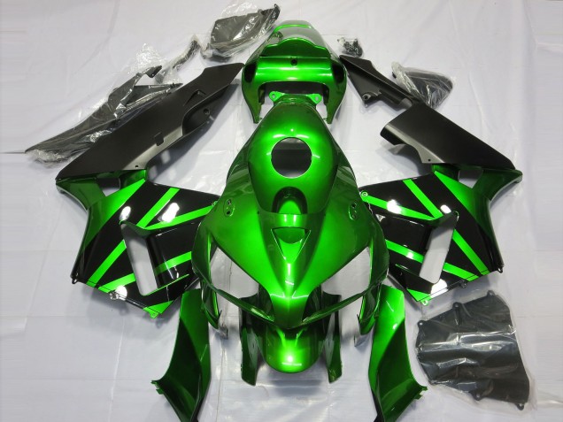 2005-2006 Green and Black Honda CBR600RR Fairings 2005-2006 Green and Black Honda CBR600RR Fairings