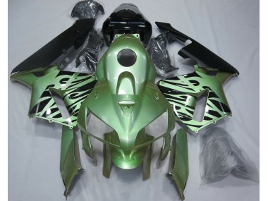 2005-2006 Light Green Flame Honda CBR600RR Fairings