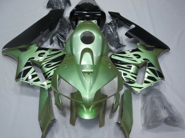 2005-2006 Light Green Flame Honda CBR600RR Fairings