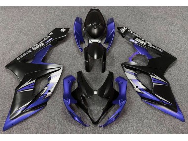 2005-2006 Matte Black and Blue Suzuki GSXR 1000 Fairings