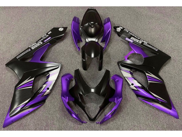 2005-2006 Matte Black and Purple Suzuki GSXR 1000 Fairings 2005-2006 Matte Black and Purple Suzuki GSXR 1000 Fairings