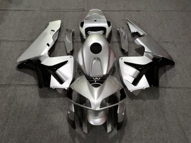 2005-2006 Matte Silver and Black Honda CBR600RR Fairings
