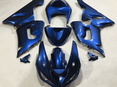 2005-2006 Metallic Blue Kawasaki ZX6R Fairings