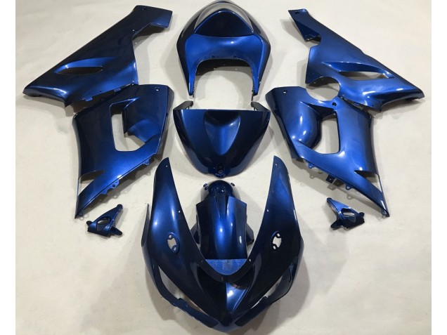 2005-2006 Metallic Blue Kawasaki ZX6R Fairings 2005-2006 Metallic Blue Kawasaki ZX6R Fairings