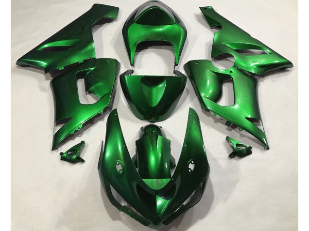 2005-2006 Metallic Green Kawasaki ZX6R Fairings 2005-2006 Metallic Green Kawasaki ZX6R Fairings