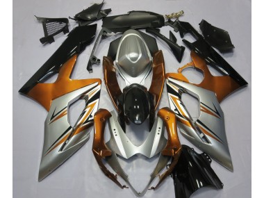 2005-2006 Orange Silver and Black Suzuki GSXR 1000 Fairings