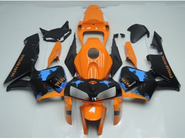 2005-2006 Orange and Black Splatter Honda CBR600RR Fairings