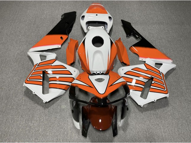 2005-2006 Orange and White Wings Honda CBR600RR Fairings 2005-2006 Orange and White Wings Honda CBR600RR Fairings