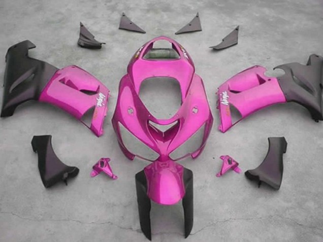 2005-2006 Pink Kawasaki ZX6R Fairings 2005-2006 Pink Kawasaki ZX6R Fairings