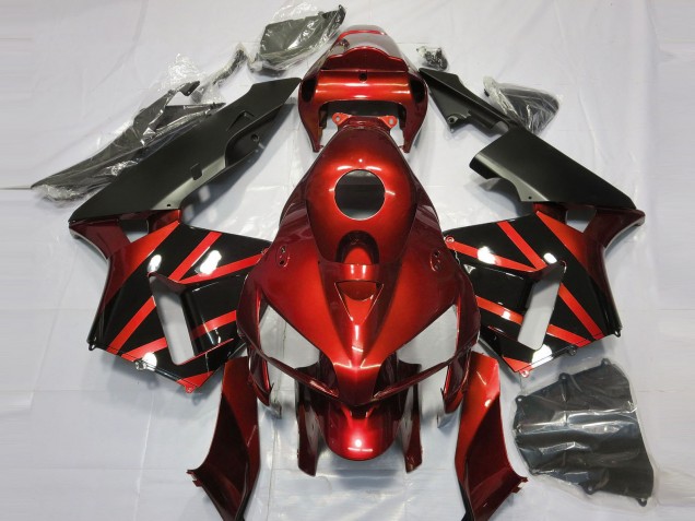 2005-2006 Red & Gloss Black Design Honda CBR600RR Fairings 2005-2006 Red & Gloss Black Design Honda CBR600RR Fairings