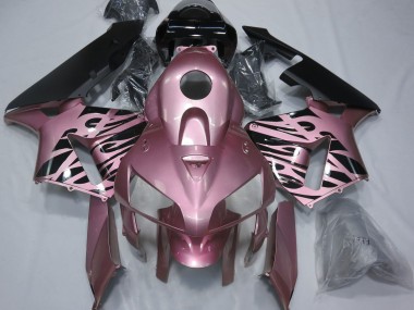 2005-2006 Rose Pink Flame Honda CBR600RR Fairings