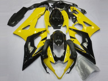 2005-2006 Yellow and Black Suzuki GSXR 1000 Fairings