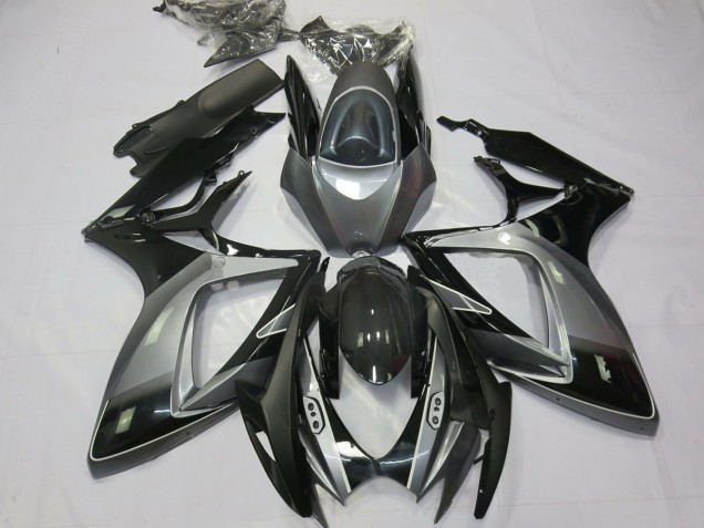 2006-2007 Black Grey Special Suzuki GSXR 600-750 Fairings 2006-2007 Black Grey Special Suzuki GSXR 600-750 Fairings