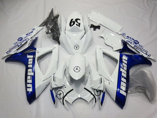 2006-2007 Blue Jordan Suzuki GSXR 600-750 Fairings 2006-2007 Blue Jordan Suzuki GSXR 600-750 Fairings