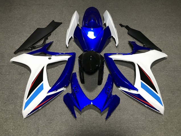 2006-2007 Blue White and Black Suzuki GSXR 600-750 Fairings 2006-2007 Blue White and Black Suzuki GSXR 600-750 Fairings