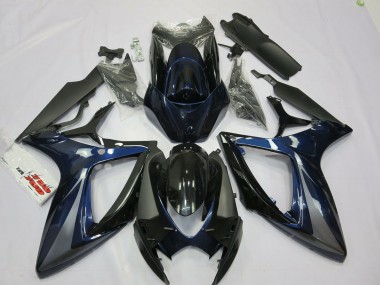 2006-2007 Blue and Grey Suzuki GSXR 600-750 Fairings