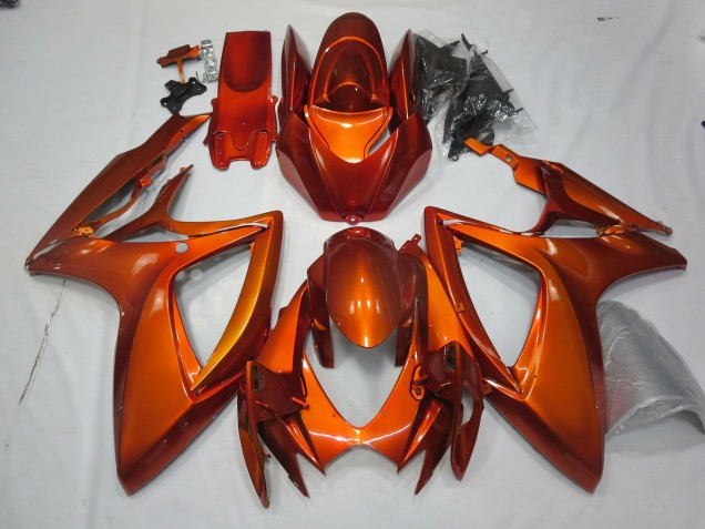 2006-2007 Burnt Orange Suzuki GSXR 600-750 Fairings 2006-2007 Burnt Orange Suzuki GSXR 600-750 Fairings
