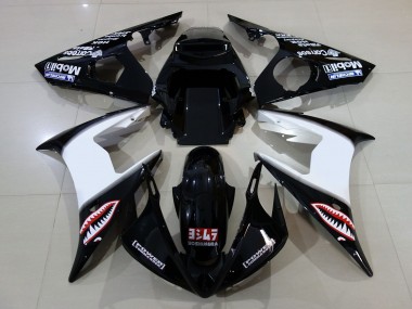 2006-2007 Gloss Black & Yamaha R6 Fairings