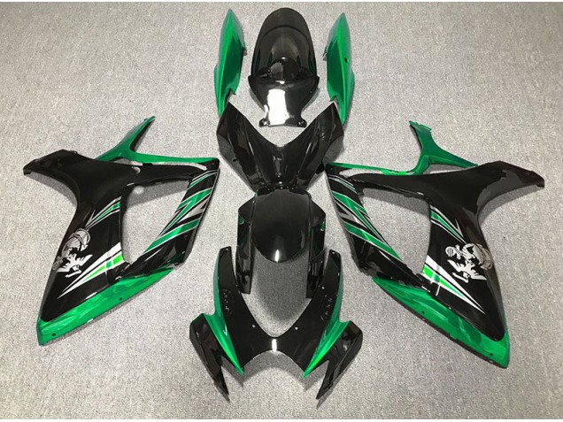 2006-2007 Gloss Green and Black Design Suzuki GSXR 600-750 Fairings 2006-2007 Gloss Green and Black Design Suzuki GSXR 600-750 Fairings