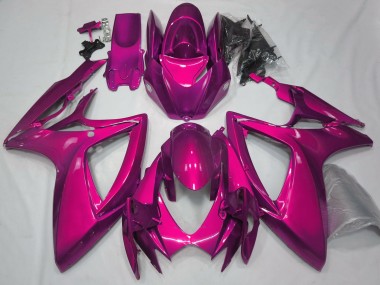 2006-2007 Gloss Pink Plain Suzuki GSXR 600-750 Fairings