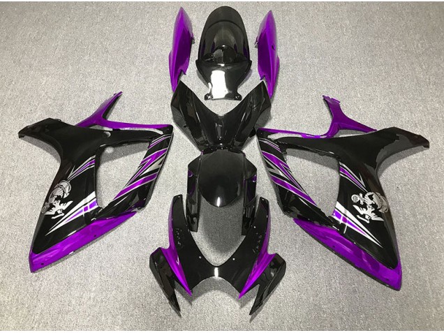 2006-2007 Gloss Purple and Black Design Suzuki GSXR 600-750 Fairings 2006-2007 Gloss Purple and Black Design Suzuki GSXR 600-750 Fairings
