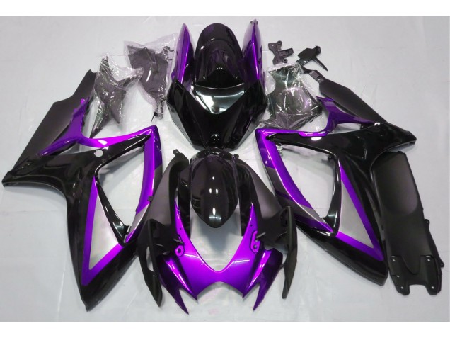 2006-2007 Gloss Purple and Black Suzuki GSXR 600-750 Fairings 2006-2007 Gloss Purple and Black Suzuki GSXR 600-750 Fairings