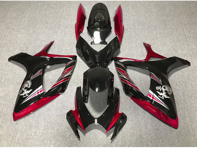 2006-2007 Gloss Red and Black Design Suzuki GSXR 600-750 Fairings 2006-2007 Gloss Red and Black Design Suzuki GSXR 600-750 Fairings