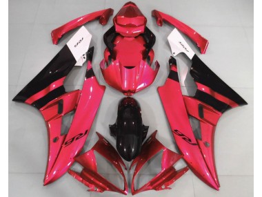 2006-2007 Gloss Red and Black Yamaha R6 Fairings