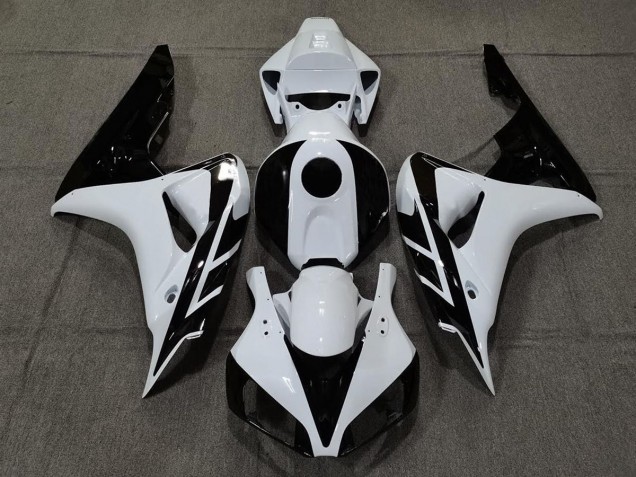 2006-2007 Gloss White and Black Honda CBR1000RR Fairings 2006-2007 Gloss White and Black Honda CBR1000RR Fairings